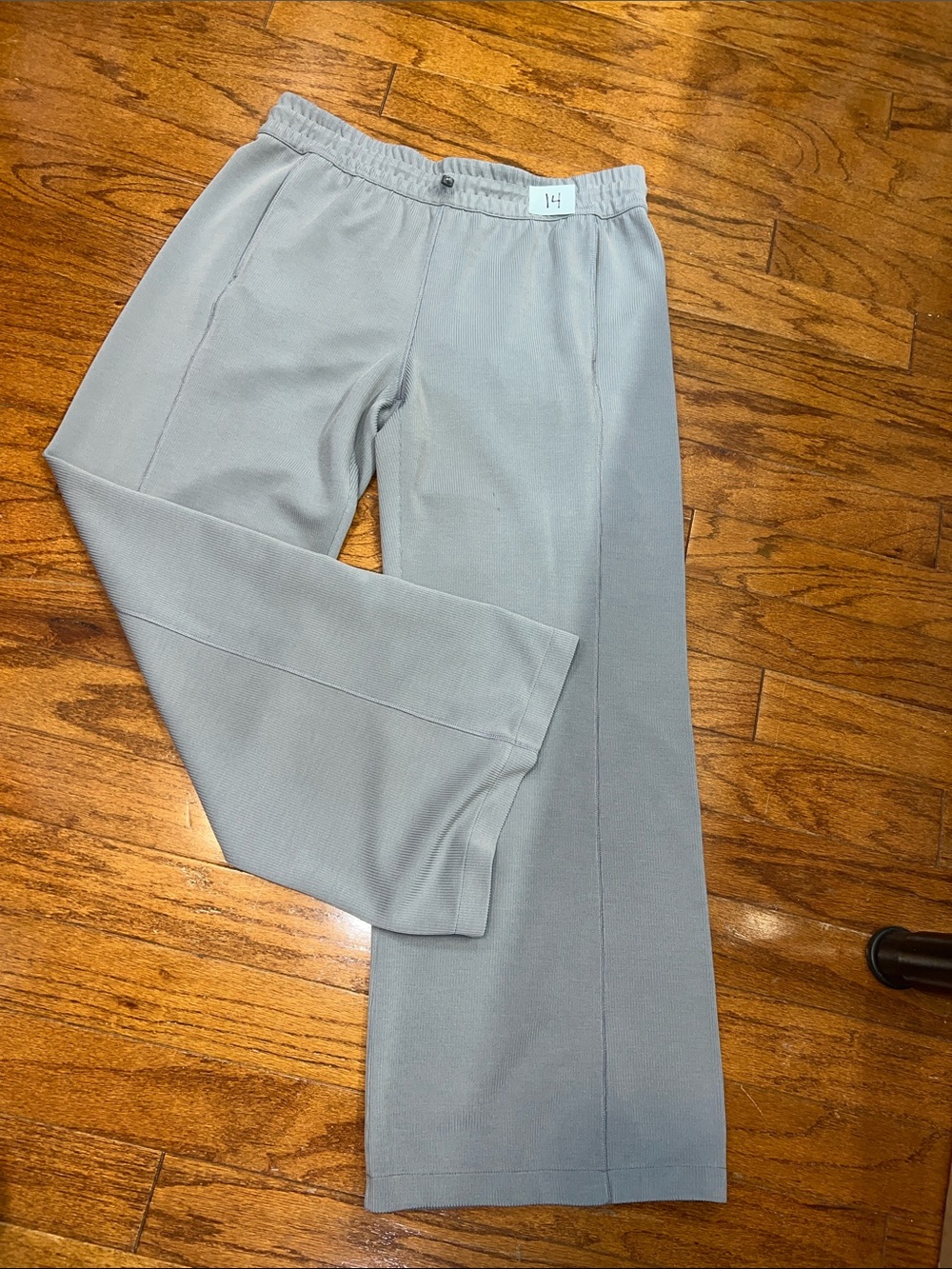 85. Lululemon Ribbed Softstreme Mid-Rise Pant 32" Belgian Blue - Picture 12 of 13